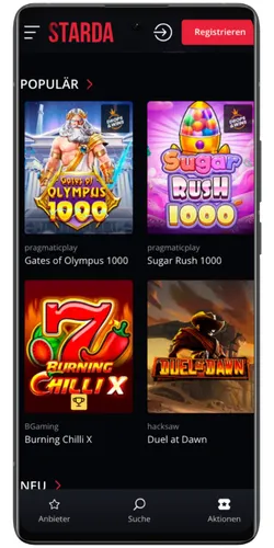 Starda Casino APK offnen
