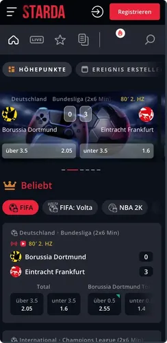Starda virtueller Sport