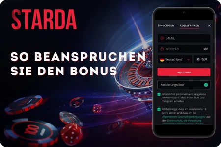 Starda So beanspruchen Sie den Bonus