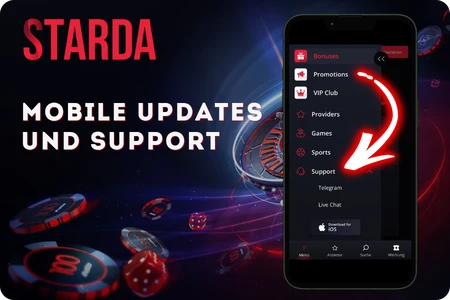 Starda Mobile Updates und Support