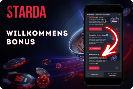 Starda Willkommensbonus für iOS-Spieler